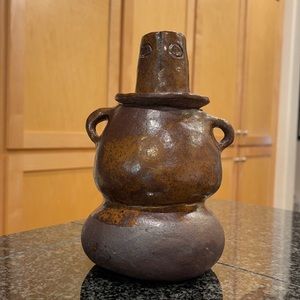 Mayas ceramic jars with with lid handmade ofrendas